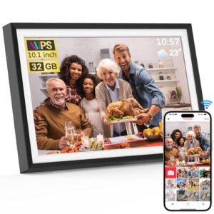 WiFi Digital Picture Frame - 10.1 inch HD Touch Screen with 32G Memory