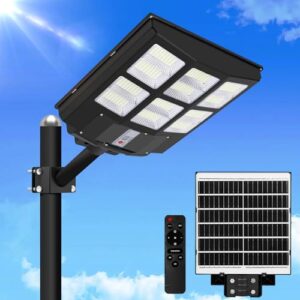 1000W Solar Street Light with Motion Sensor - 256000LM Outdoor Lighting