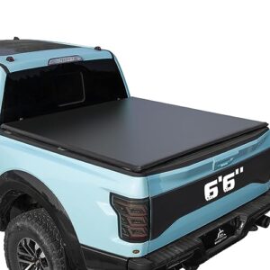 Truck Bed Tonneau Cover for Ford F150 2004-2014 - 6.5 ft Soft Folding (Quad Fold) Style