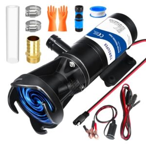 12V Macerator Pump for RV and Marine – Portable Waste Water Pump 12GPM