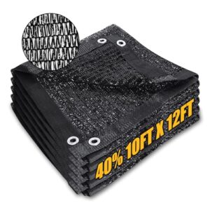 40% Black Shade Cloth - 20x20 FT Garden Sun Shade Netting