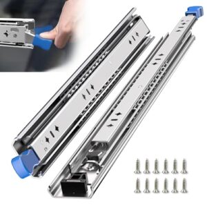 Heavy Duty Locking Drawer Slides - Full Extension Ball Bearing Rails (40-Inch)