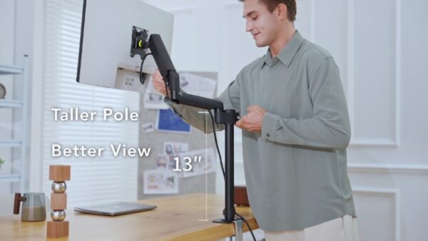HUANUO Dual Monitor Mount for Screens up to 32 inches - Image 7