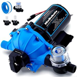 12V DC Water Pump - 7GPM 70PSI Self-Priming Diaphragm Pump for RV and Marine Use