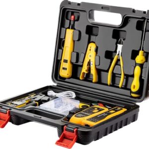RJ45 Crimp Tool Kit for Cat5e and Cat6 Ethernet Connections