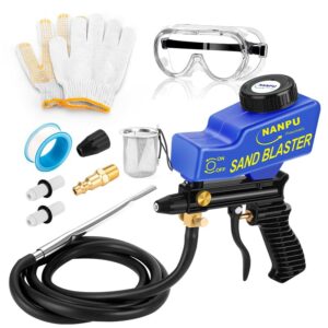 NANPU Air Sand Blaster Gun - Superior Blasting Performance for All Materials