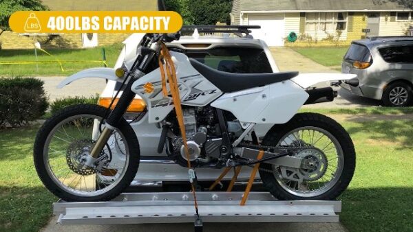 Lightweight Aluminum Motorcycle Hitch Carrier - 400LBS Capacity - Image 7