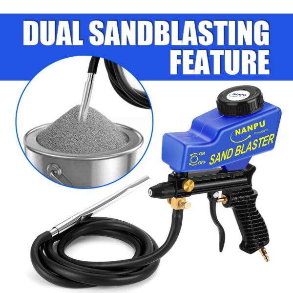 NANPU Air Sand Blaster Gun - Superior Blasting Performance for All Materials - Image 4