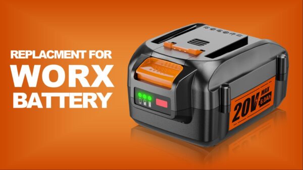 High-Capacity 6.0Ah 20V Lithium-Ion Battery Replacement for Worx Tools - 2 Pack - Image 7