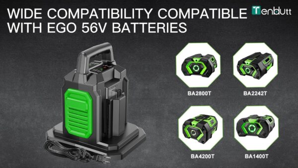 Rapid CH2800D Dual Port Battery Charger for EGO 56V Lithium-ion Batteries - Image 7