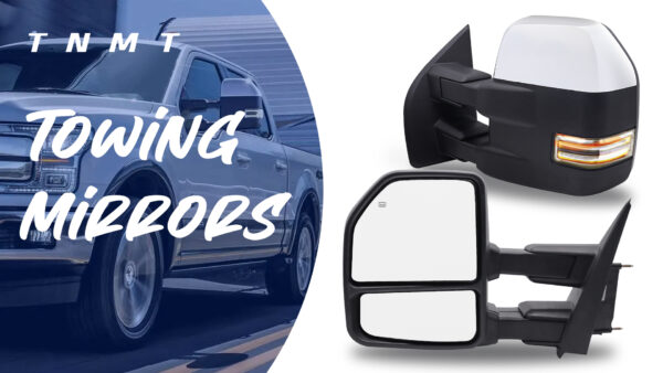 Towing Mirrors for Ford F150 2015-2018 | Electric Adjustable, Heated, Black Housing - Image 7