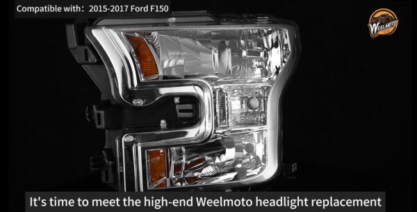 WEELMOTO Headlight Assembly for 2015-2017 Ford F150 - Enhanced Visibility & Style - Image 7
