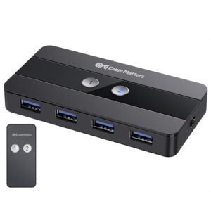 Dual 4K 60Hz USB C KVM Switch for 2 Computers - Effortless Control & High Performance