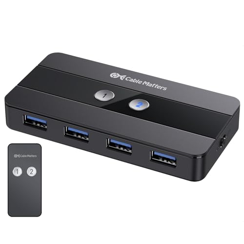 Dual 4K 60Hz USB C KVM Switch for 2 Computers - Effortless Control & High Performance