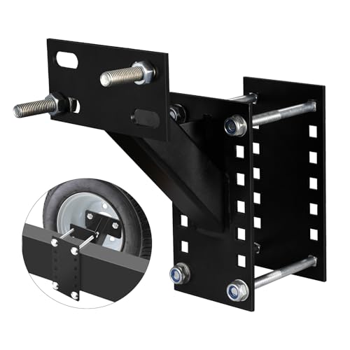 Heavy-Duty Spare Tire Carrier for Trailers - Fits 4, 5 & 6 Lug Wheels