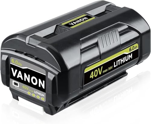 6000mAh 40V Lithium Battery Replacement for Ryobi Tools