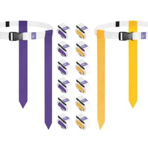 14 Player Flag Football Set with Adjustable Belts and 42 Durable Flags