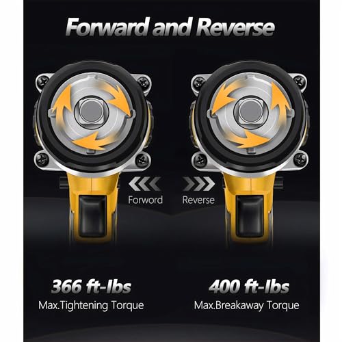 Cordless Impact Wrench with 2.0AH Battery - 370 Ft-lbs Torque - Image 2