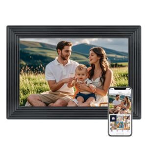 10.1 Inch WiFi Digital Picture Frame - High Definition Touch Screen with 16GB Storage
