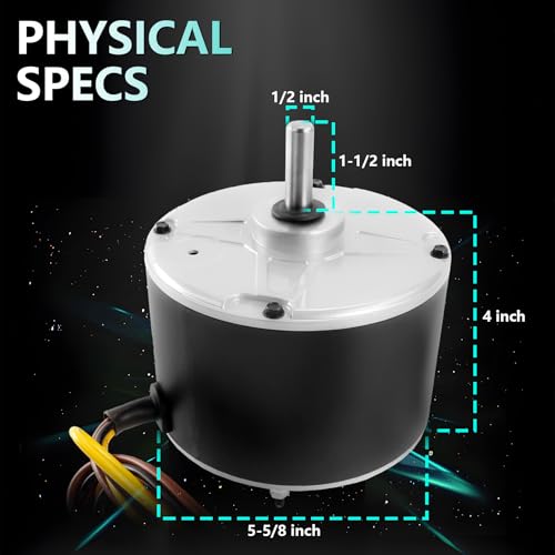 High-Efficiency Condenser Fan Motor 1/4 HP - 1100 RPM for HVAC Systems - Image 3