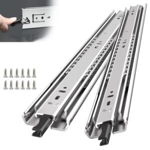 40 Inch Heavy Duty Locking Drawer Slides – Full Extension Ball Bearing Rails
