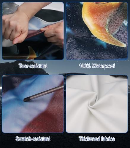 Heavy-Duty Spare Tire Cover with American Eagle USA Flag Design - 14 to 17 Inch Fit - Image 5