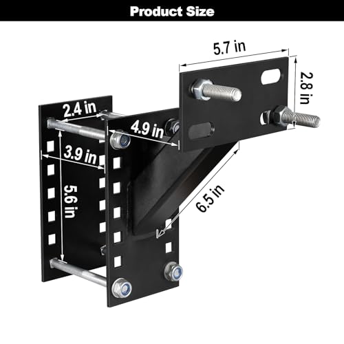 Heavy-Duty Spare Tire Carrier for Trailers - Fits 4, 5 & 6 Lug Wheels - Image 2