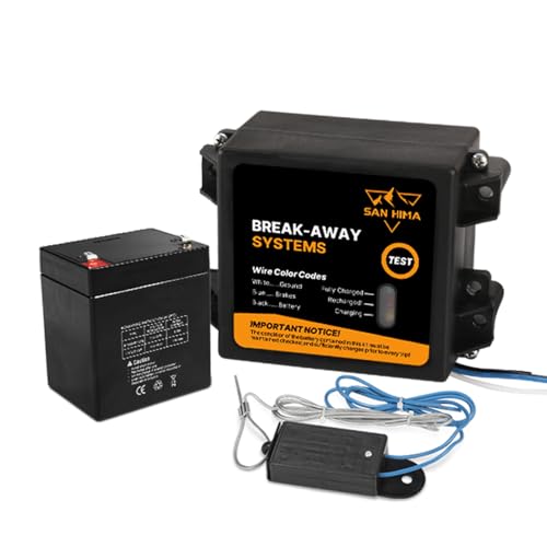 Efficient Breakaway Kit for Trailers - 12V Battery with LED Indicator