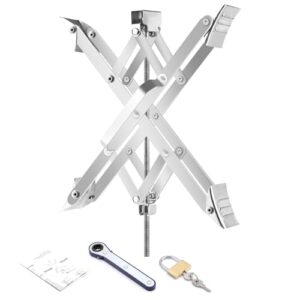 Heavy-Duty RV Wheel Chock Stabilizer - Fits 3.5” to 17” Wheels