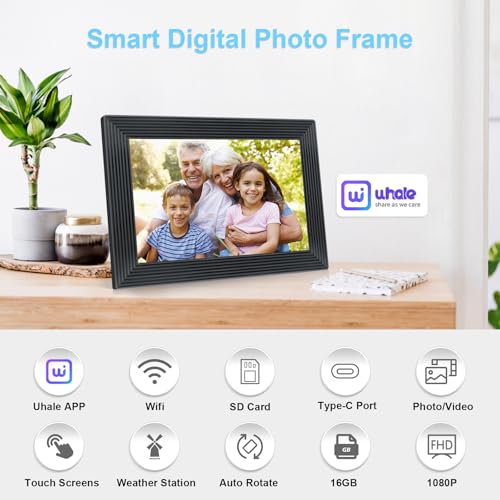 10.1 Inch WiFi Digital Picture Frame - High Definition Touch Screen with 16GB Storage - Image 2
