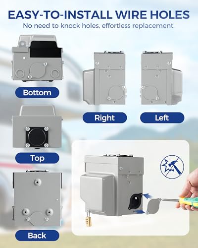 30 Amp RV Power Outlet Box - Weatherproof NEMA TT-30R Electrical Outlet - Image 4