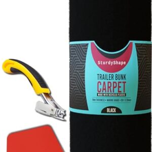 Marine Grade Boat Trailer Bunk Carpet Kit - 20ftx20in | Durable & Easy to Install