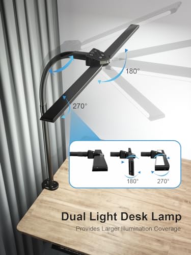 Ultra Bright Double Arm LED Desk Lamp with RGB Lighting - Image 7