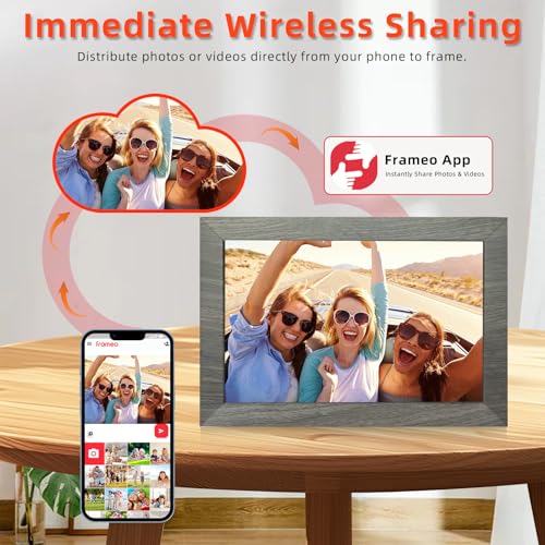 10.1 Inch WiFi Digital Picture Frame - HD IPS Touch Screen with 32GB Memory - Image 2