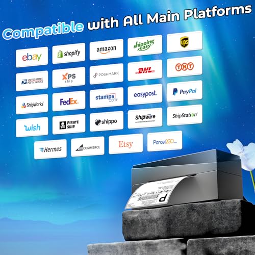 Bluetooth Thermal Label Printer 4x6 - Ideal for Small Businesses - Image 4