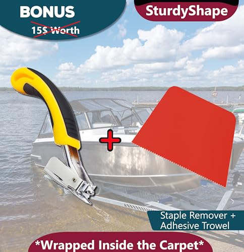 Marine Grade Boat Trailer Bunk Carpet Kit - 20ftx20in | Durable & Easy to Install - Image 3