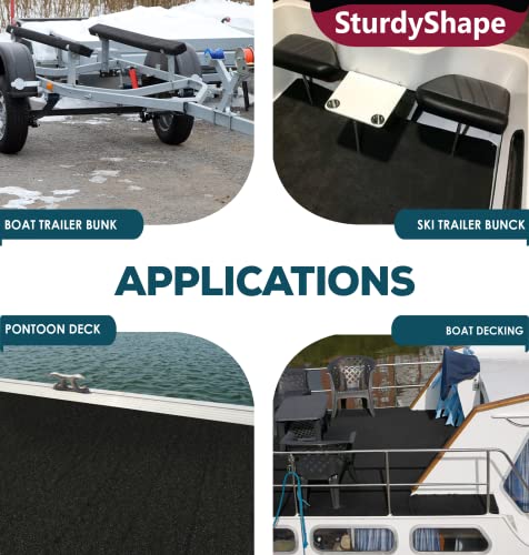 Marine Grade Boat Trailer Bunk Carpet Kit - 20ftx20in | Durable & Easy to Install - Image 4