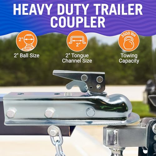 Heavy-Duty 2 Inch Trailer Coupler - Class II Marine Grade - Image 2