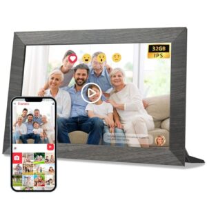 10.1 Inch WiFi Digital Picture Frame - HD IPS Touch Screen with 32GB Memory