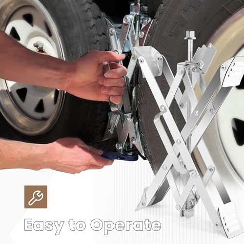 Heavy-Duty RV Wheel Chock Stabilizer - Fits 3.5” to 17” Wheels - Image 4