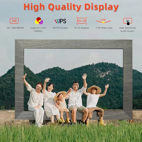10.1 Inch WiFi Digital Picture Frame - HD IPS Touch Screen with 32GB Memory - Image 6