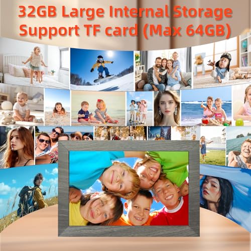 10.1 Inch WiFi Digital Picture Frame - HD IPS Touch Screen with 32GB Memory - Image 4