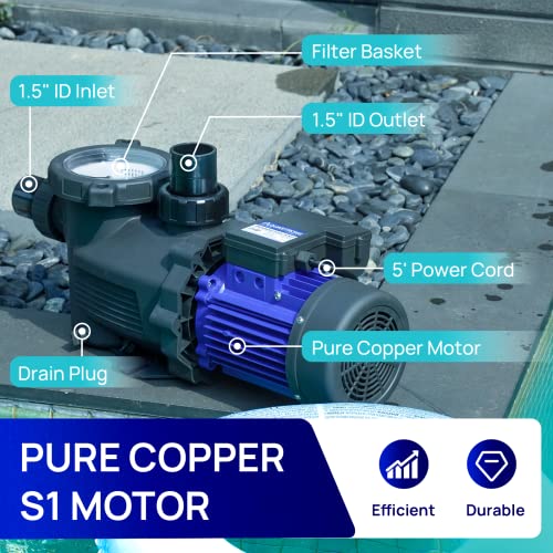 High Flow 2HP In/Above Ground Pool Pump – Efficient Performance - Image 4