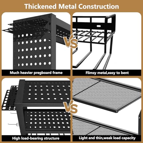 8-Slot Power Tool Organizer - Durable Wall-Mounted Tool Storage - Image 4
