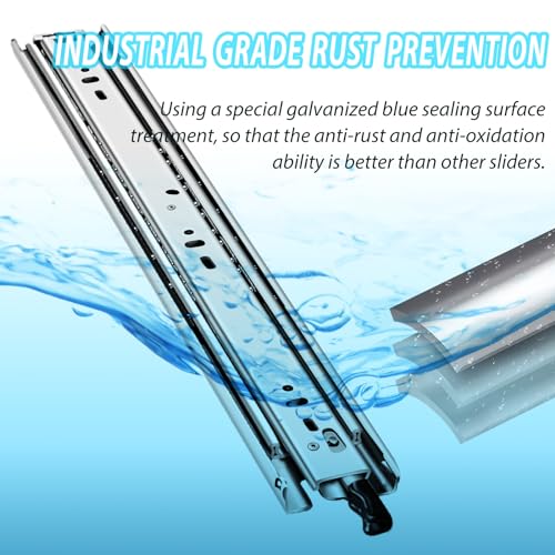 Heavy Duty Full Extension Drawer Slides with Lock - 20 Inch, 150 lbs Capacity - Image 4