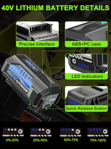 High-Performance Replacement Battery for Ryobi 40V Tools - 7.5Ah Lithium-Ion - Image 6