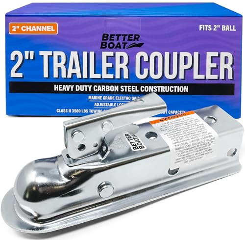 Heavy-Duty 2 Inch Trailer Coupler - Class II Marine Grade