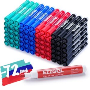 Bulk Dry Erase Markers - 72 Pack Assorted Colors