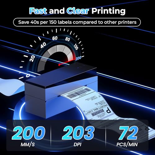 Bluetooth Thermal Label Printer 4x6 - Ideal for Small Businesses - Image 3