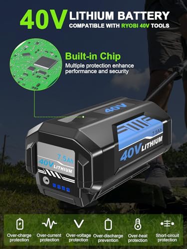 High-Performance Replacement Battery for Ryobi 40V Tools - 7.5Ah Lithium-Ion - Image 4